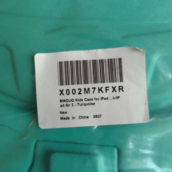 BMOUO Kids Case For Apple IPAD Air Teal Green With Handles & Straps Soft Cushion - Picture 2 of 6